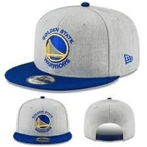 New Era Golden State Warriors 950 Snapback Hat NBA Heather Gray 2Tone Cap